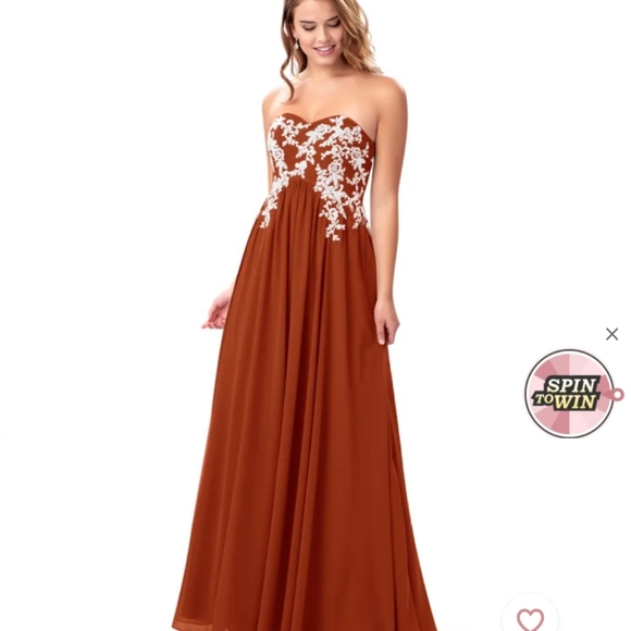 Azazie Charisse paprika - Picture 8 of 9